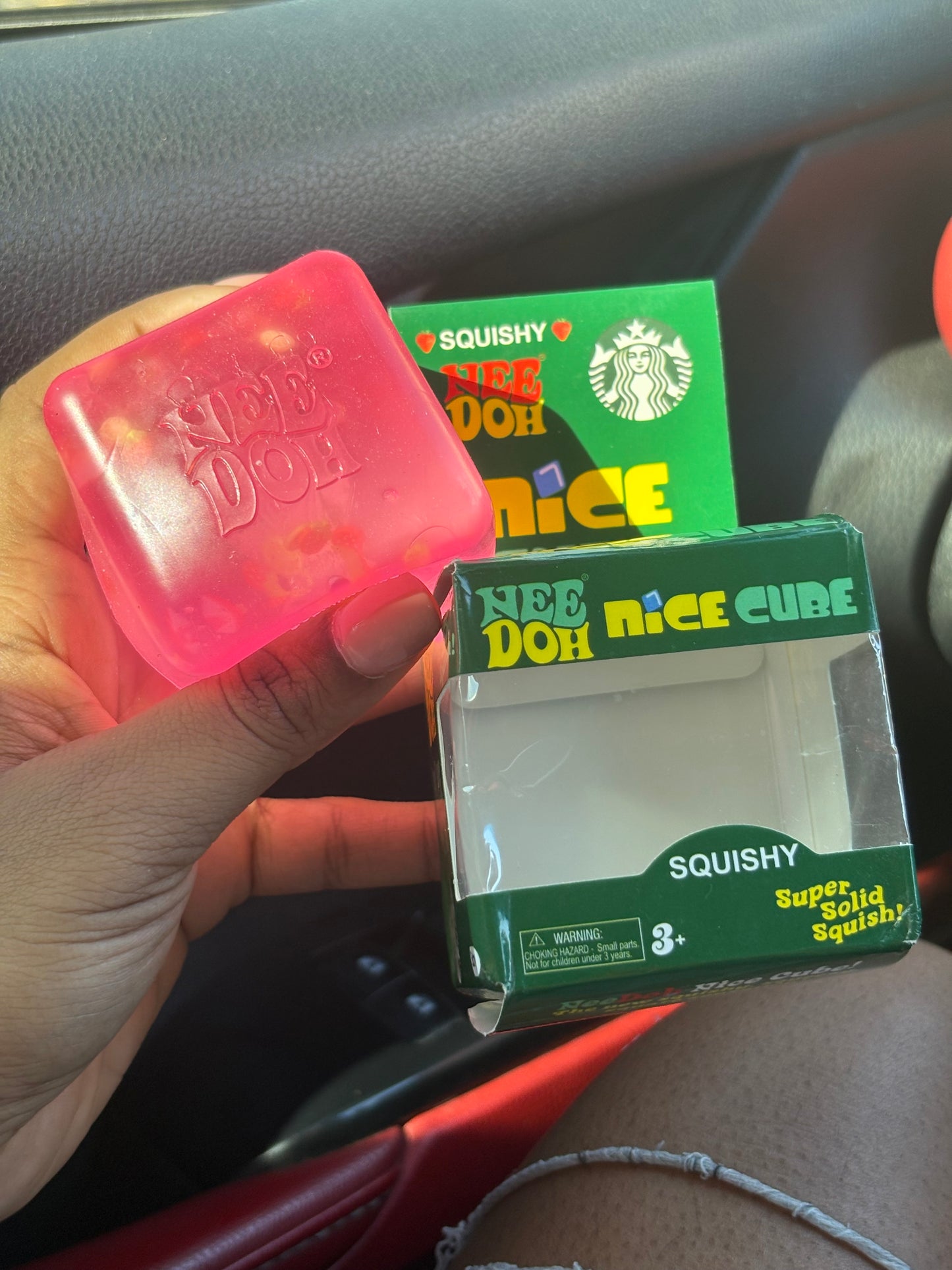 Pink Starbucks Nice Cube Squishy