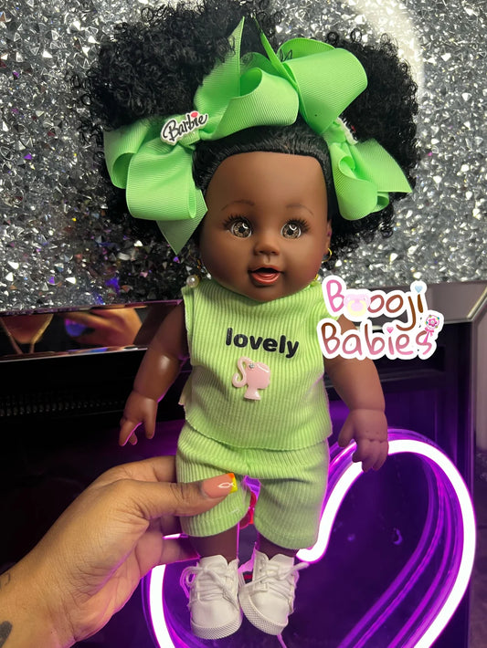 LIME GREEN BARBIE BOOOJI BABY